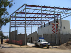 Steel frame building