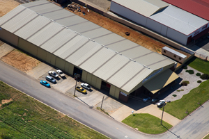 Rambler Shed from the air